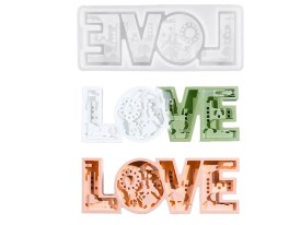 Molde silicona LOVE calado decorado